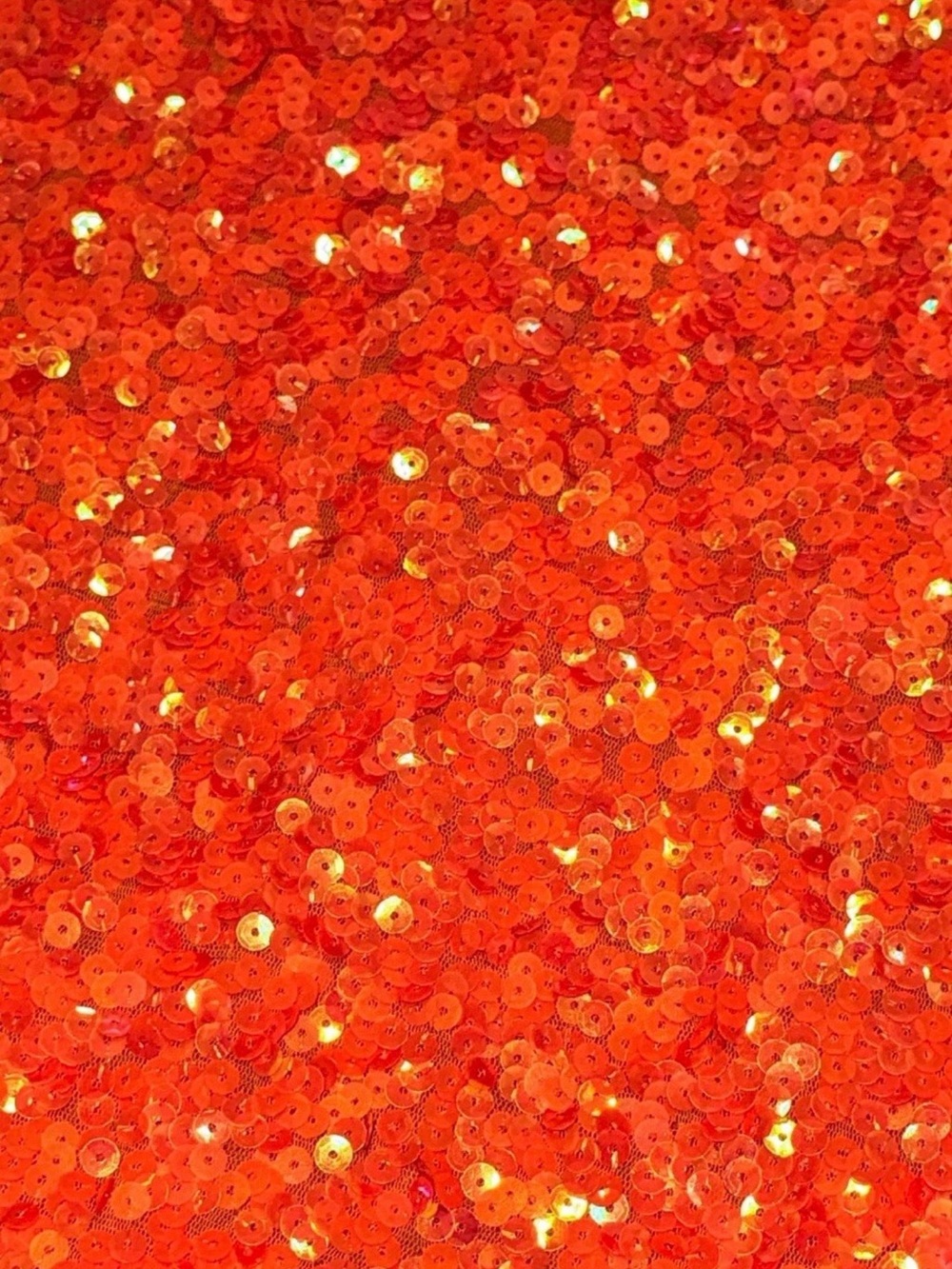 Sequin Racerback Tank Top in Vibrant Orange by - Picture 2 of 9